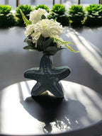 VIBHSA Ceramic Starfish-Shaped Flower Pot for Home & Office Décor