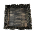 VIBHSA Wooden Tray for Serving- Handcrafted & Hand-Painted for Kitchen/Table & Home Decor/Dinning/Gifts/Restaurants/Living Room/Coffee Table 30Cm (Single Tray) (Antique Gold)