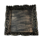 VIBHSA Wooden Tray for Serving- Handcrafted & Hand-Painted for Kitchen/Table & Home Decor/Dinning/Gifts/Restaurants/Living Room/Coffee Table 30Cm (Single Tray) (Antique Gold)