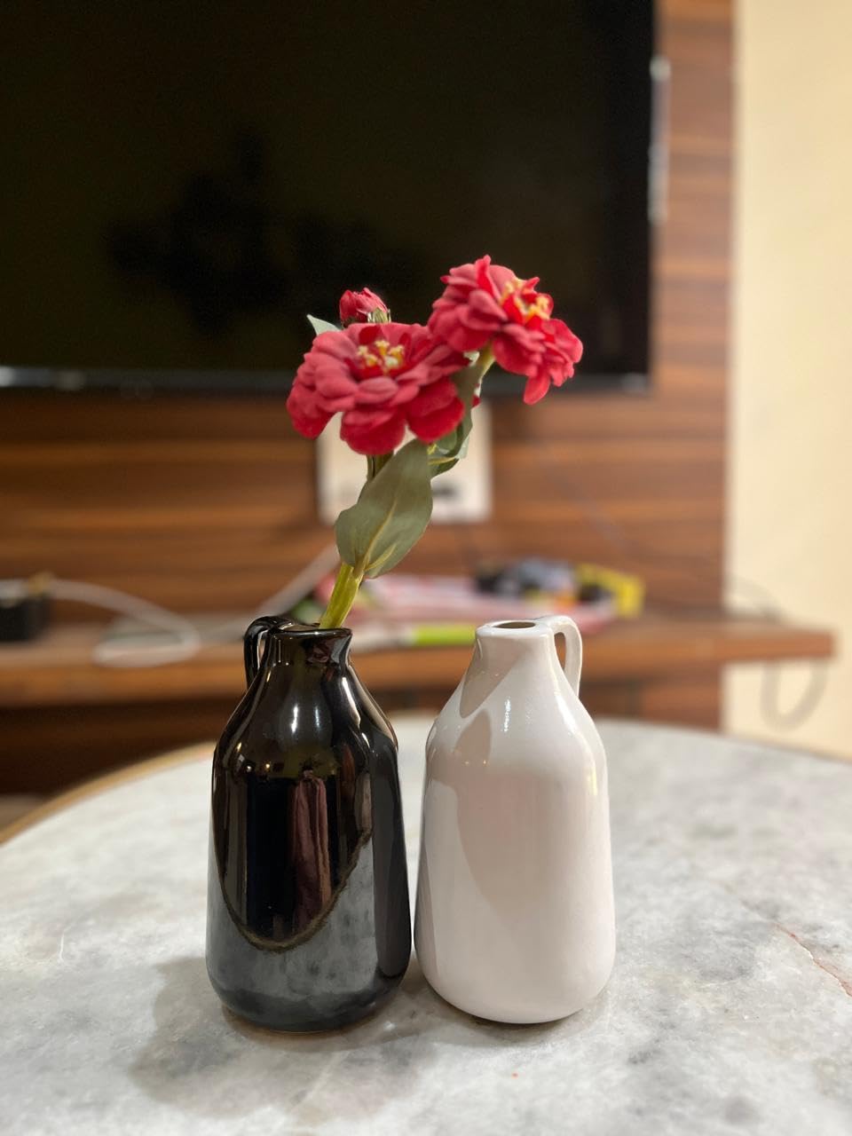VIBHSA Ceramic Vase for Home Living Room Décor Ceramic Vase
