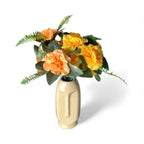 VIBHSA Modern Decorative Face Ceramic Vase for Home Décor, White Ceramic Flower Vase