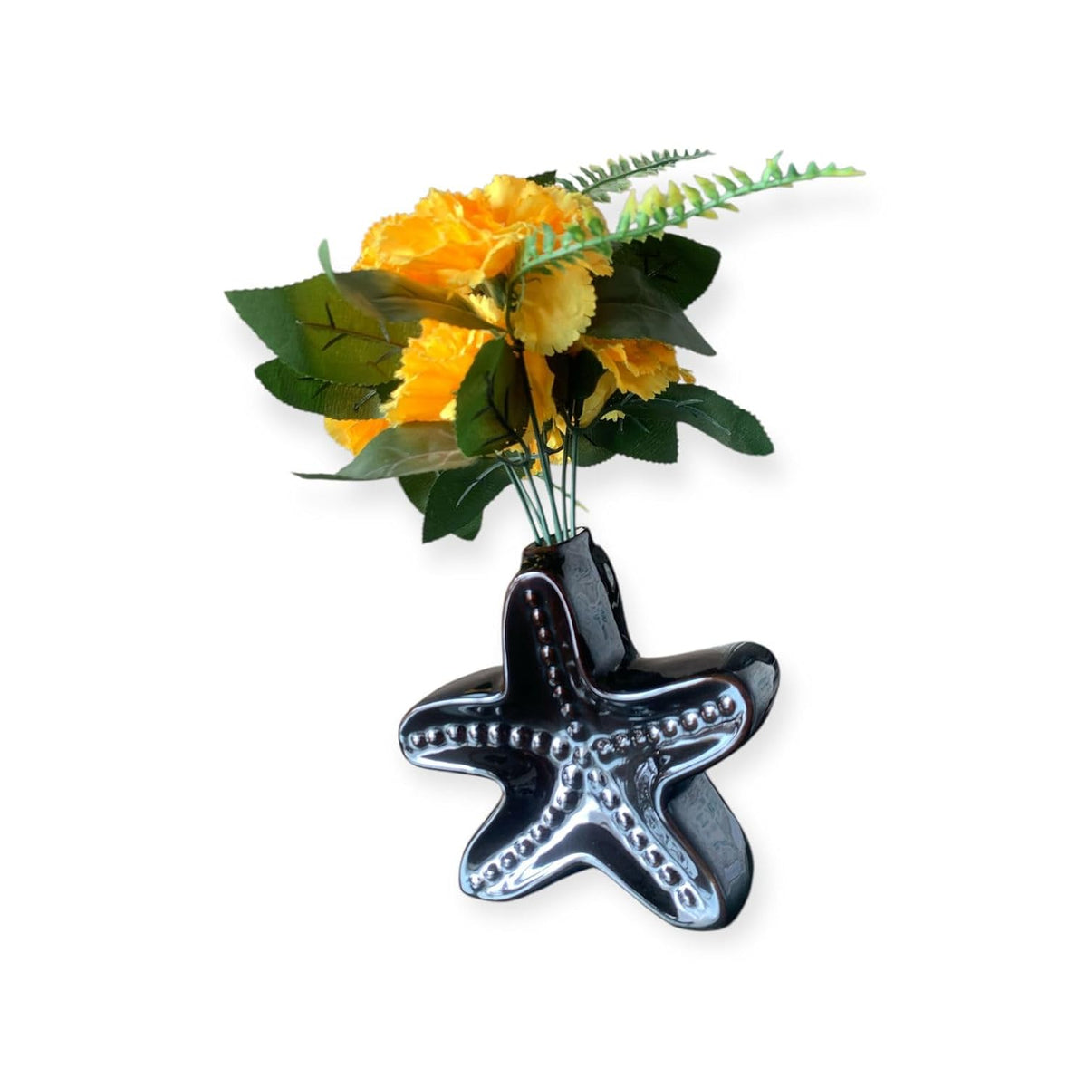 VIBHSA Star Fish Shape Vase, Ceramic Plant Pot, Diamond Shaped Planter