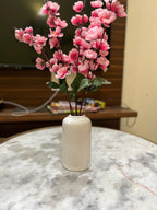 Ceramic Vase for Home Living Room Décor Ceramic Vase (2 inch, White)