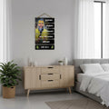 VIBHSA Premium Premanand Ji Maharaj MDF Wooden Wall Hanging