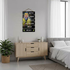 VIBHSA Premium Premanand Ji Maharaj MDF Wooden Wall Hanging