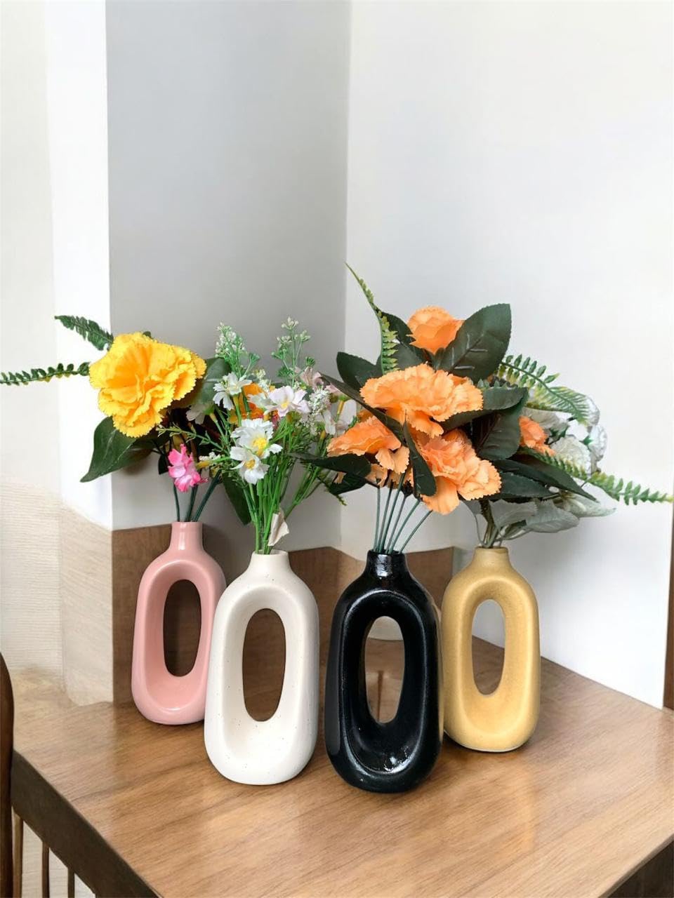 VIBHSA Beautiful Ceramic Decorative Vases with Unique Quality for Home Decor, Center Table