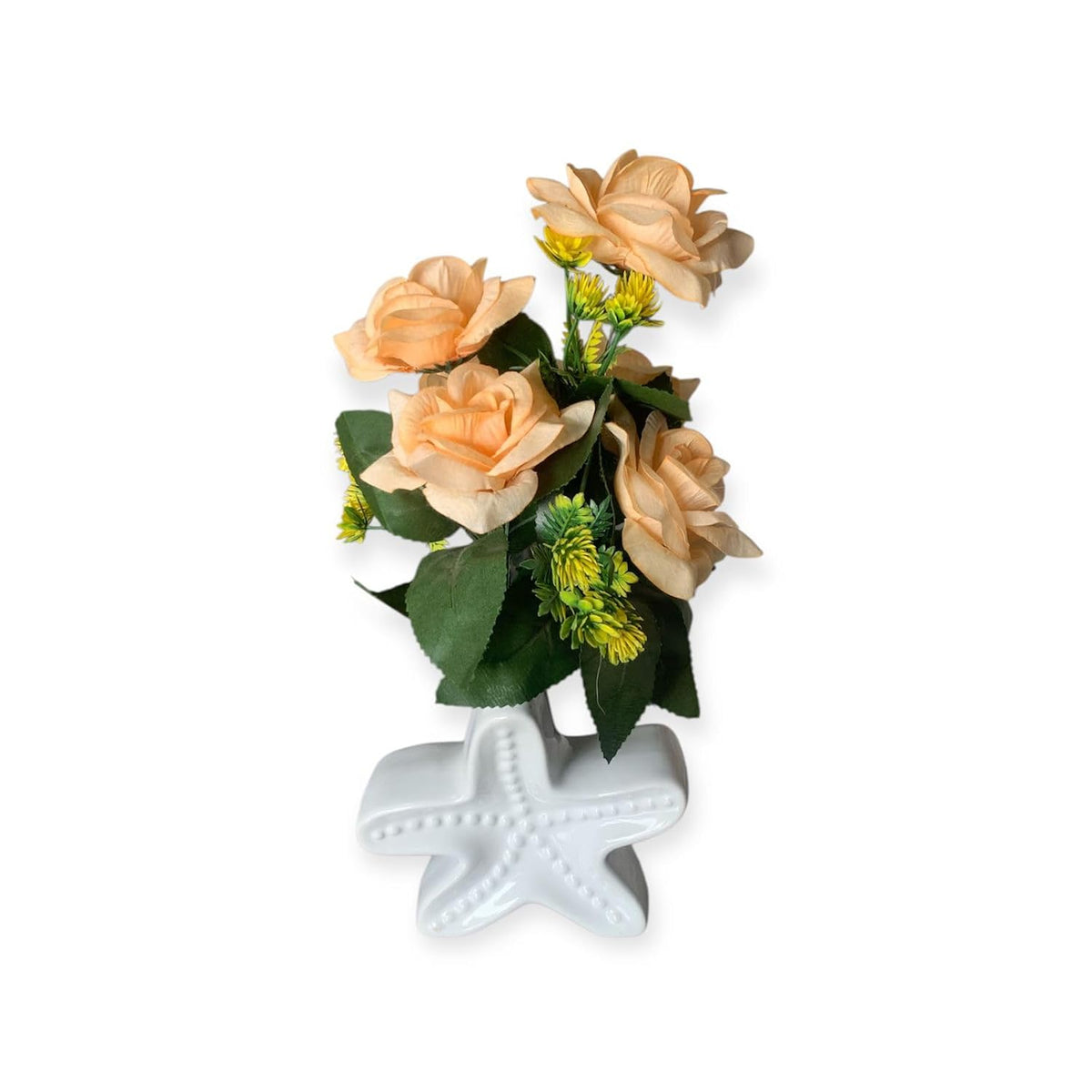 VIBHSA Star Fish Shape Vase, Ceramic Plant Pot, Diamond Shaped Planter