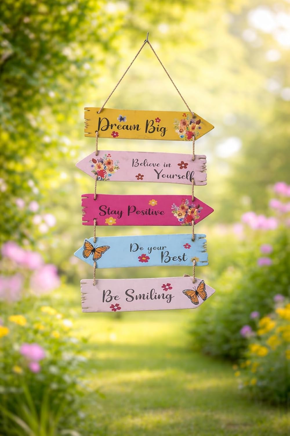 VIBHSA Motivational Quote Decorative Wall Art Mdf Wooden Wall Hanger For Living Room