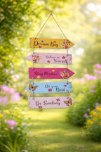 VIBHSA Motivational Quote Decorative Wall Art Mdf Wooden Wall Hanger For Living Room