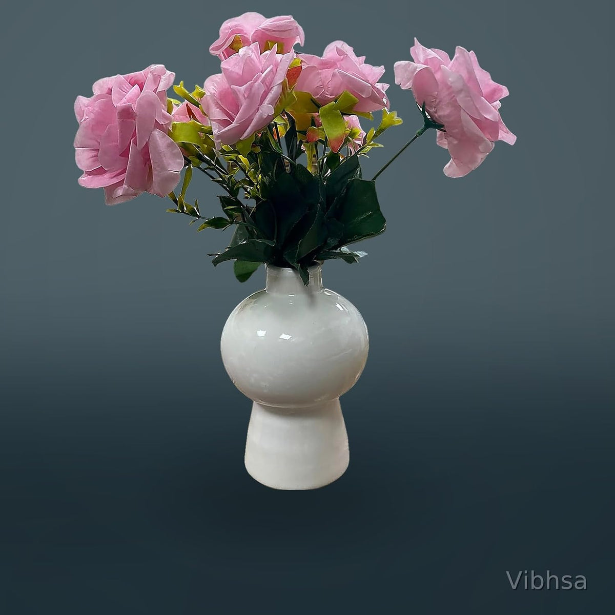 VIBHSA Modern Round Ceramic Vase