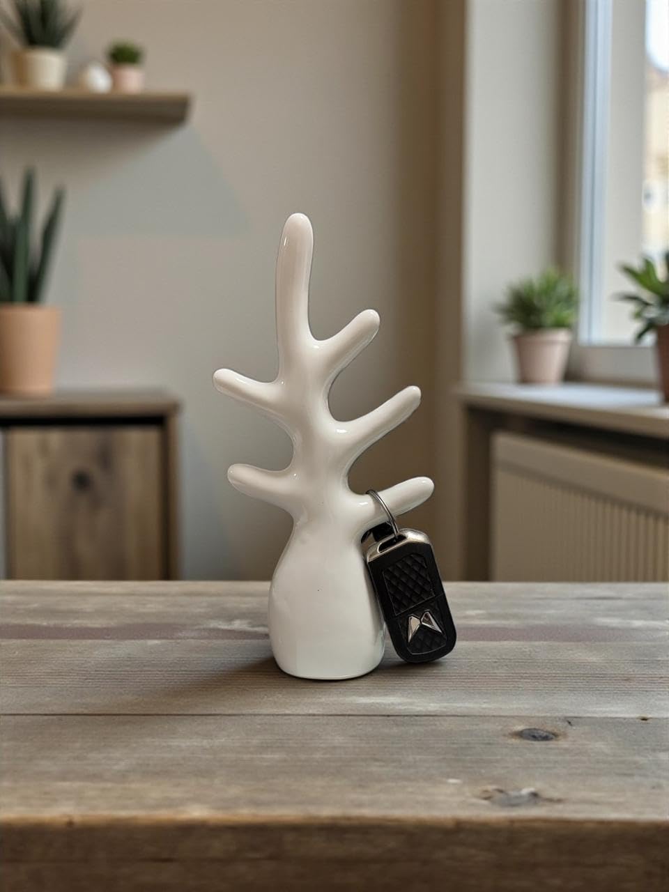 VIBHSA Abstract Ceramic Tree Branch Showpiece/Sculpture for Home Table Décor – White