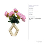VIBHSA Geometric Ceramic Flower Vase