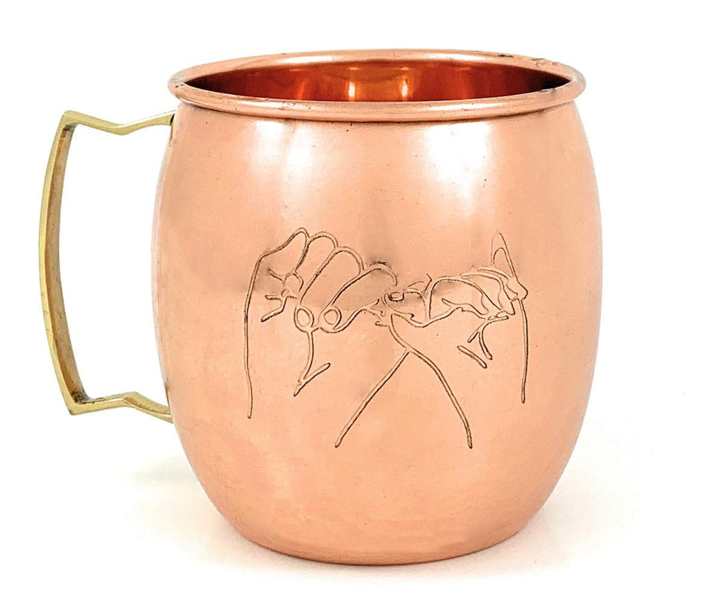 Handcrafted Moscow Mule Copper Mugs Set of 2