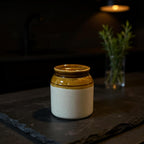 VIBHSA Ceramic Salt and Pepper Shaker Set, Brown and Beige Pack of 2