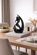 VIBHSA Modern Abstract Romantic Couple Sculpture Elegant Love Showpiece for Home Decor