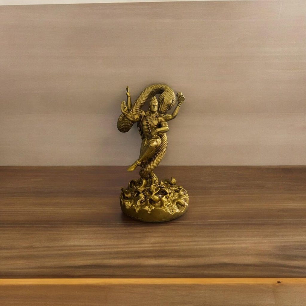 VIBHSA Dashboard Resin Mystical Shiva Idol Home Decor Item Mystical Shiva Murti Statue