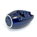 VIBHSA Ceramic BackFlow Smoke Fountain for Home Decor Waterfall Incense Cones Holder Burner Aromatherapy Ornament Home Decor - Blue (18 x 10 CM)