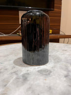 VIBHSA Ceramic Vase for Home Living Room Décor Ceramic Vase (2 inch,Black)