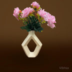 VIBHSA Geometric Ceramic Flower Vase