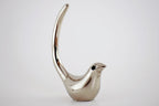 Bird Figurines for Home Decor,Living Room, Bedroom, Office Desk, Cabinets (Silver Finish)