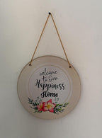 VIBHSA Welcome To Our Home Quotes Wooden Wall Hanging Decorative Items for Home Decor