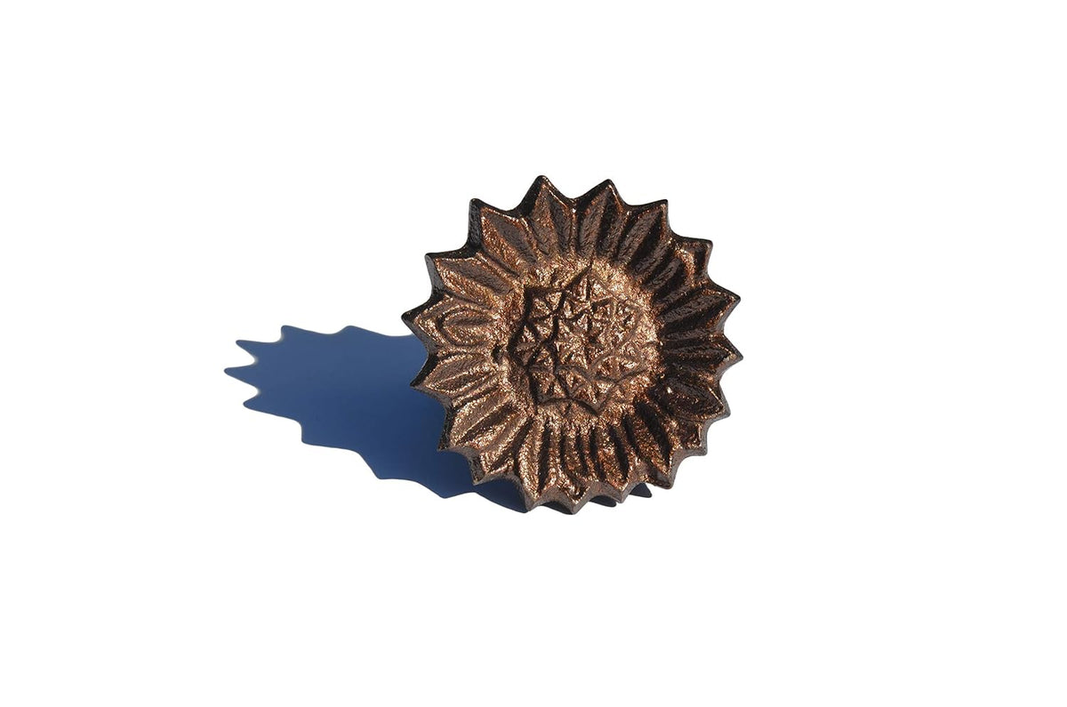 VIBHSA Flower Napkin Rings Set of 4 Handcrafted Wedding Décor (Copper Antique)