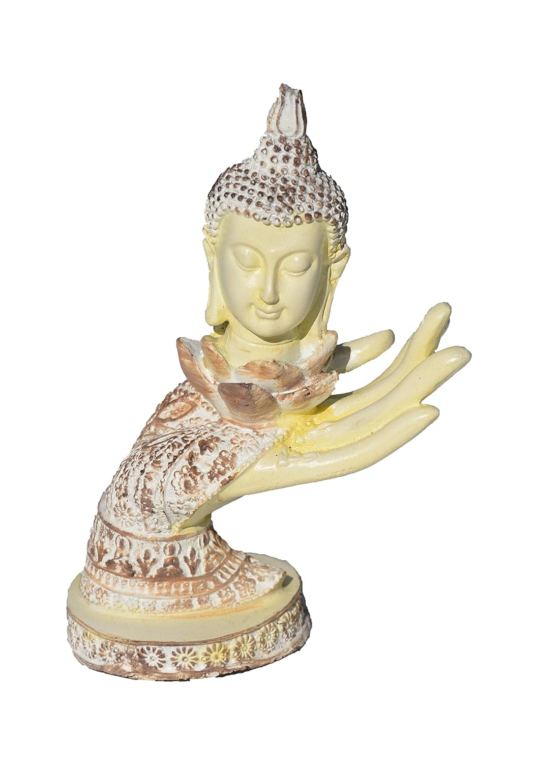 VIBHSA Buddha Staute in Off White Color