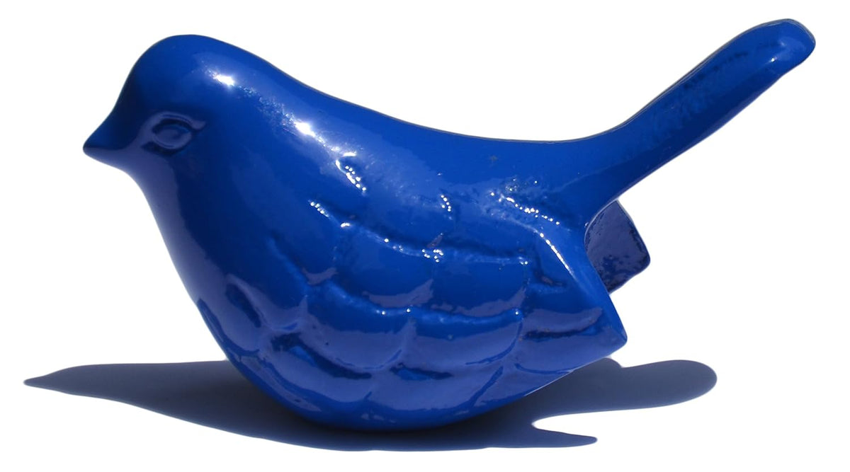 VIBHSA Handcrafted Bluebird of Happiness Home Decor Accents Collectible Bird Figurines Symbols of Health & Happiness (Blue)