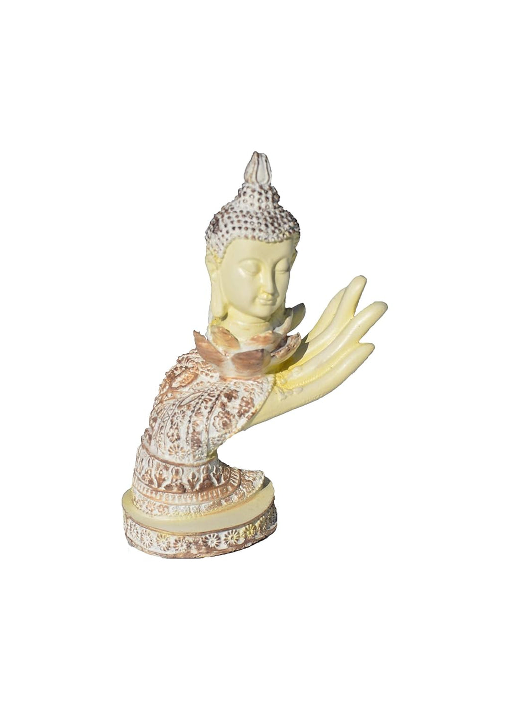 VIBHSA Buddha Staute in Off White Color
