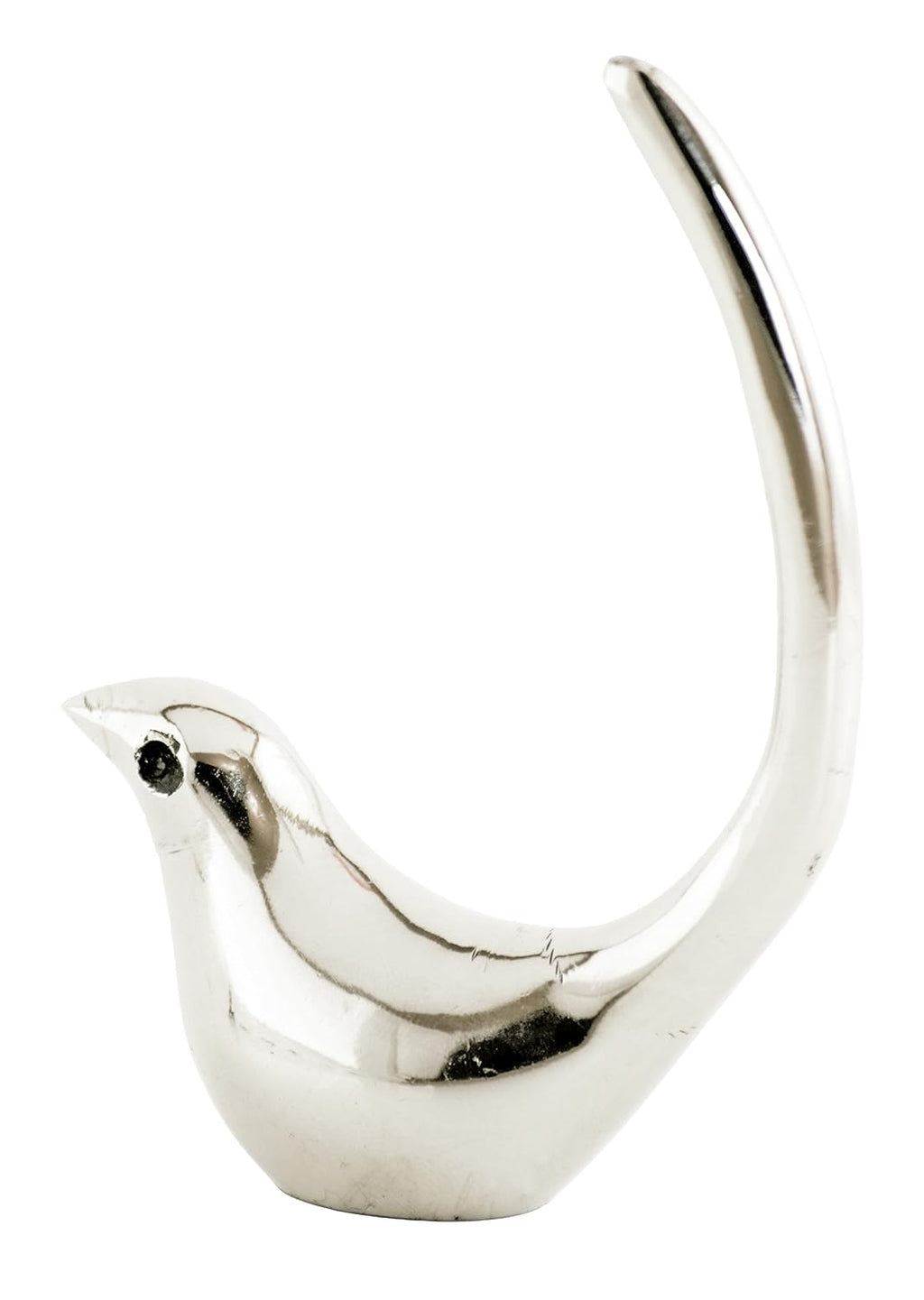 Bird Figurines for Home Decor,Living Room, Bedroom, Office Desk, Cabinets (Silver Finish)