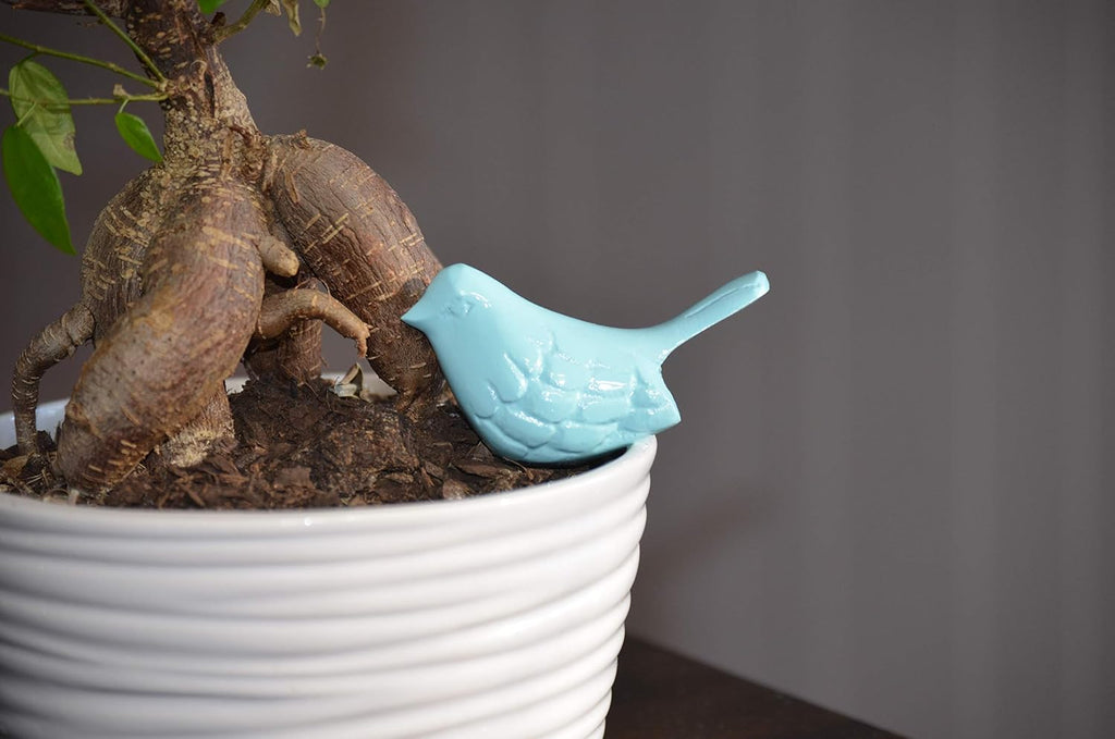 VIBHSA Handcrafted Bluebird of Happiness Home Decor Accents Collectible Bird Figurines Symbols of Health & Happiness (Sea Green)