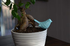 VIBHSA Handcrafted Bluebird of Happiness Home Decor Accents Collectible Bird Figurines Symbols of Health & Happiness (Sea Green)