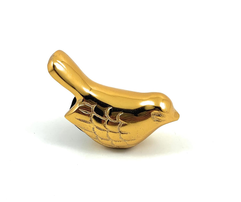 VIBHSA Collectible Bird Figurines Symbols of Health & Happiness (Golden Rustic)
