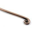 VIBHSA Stainless Steel Handcrafted Teaspoons Copper Finish Twist Edge Dessert Spoons Set of 6