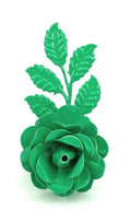 VIBHSA Flower Napkin Rings Set of 4 (Spring Green Rose)
