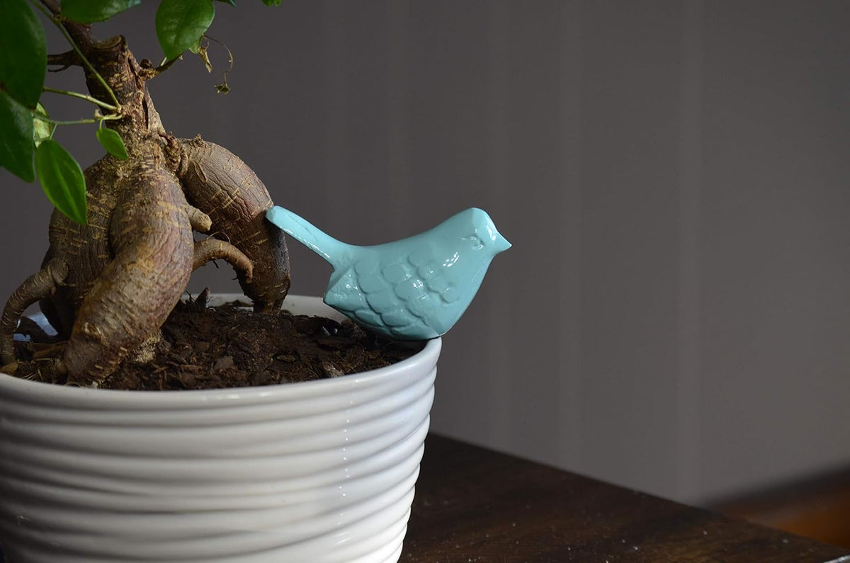 VIBHSA Handcrafted Bluebird of Happiness Home Decor Accents Collectible Bird Figurines Symbols of Health & Happiness (Sea Green)