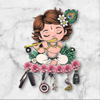 VIBHSA Key Holder for Home Decor Stylish - Wooden Key Holder for Home/Office Decor/Key Hanger for Wall Decor