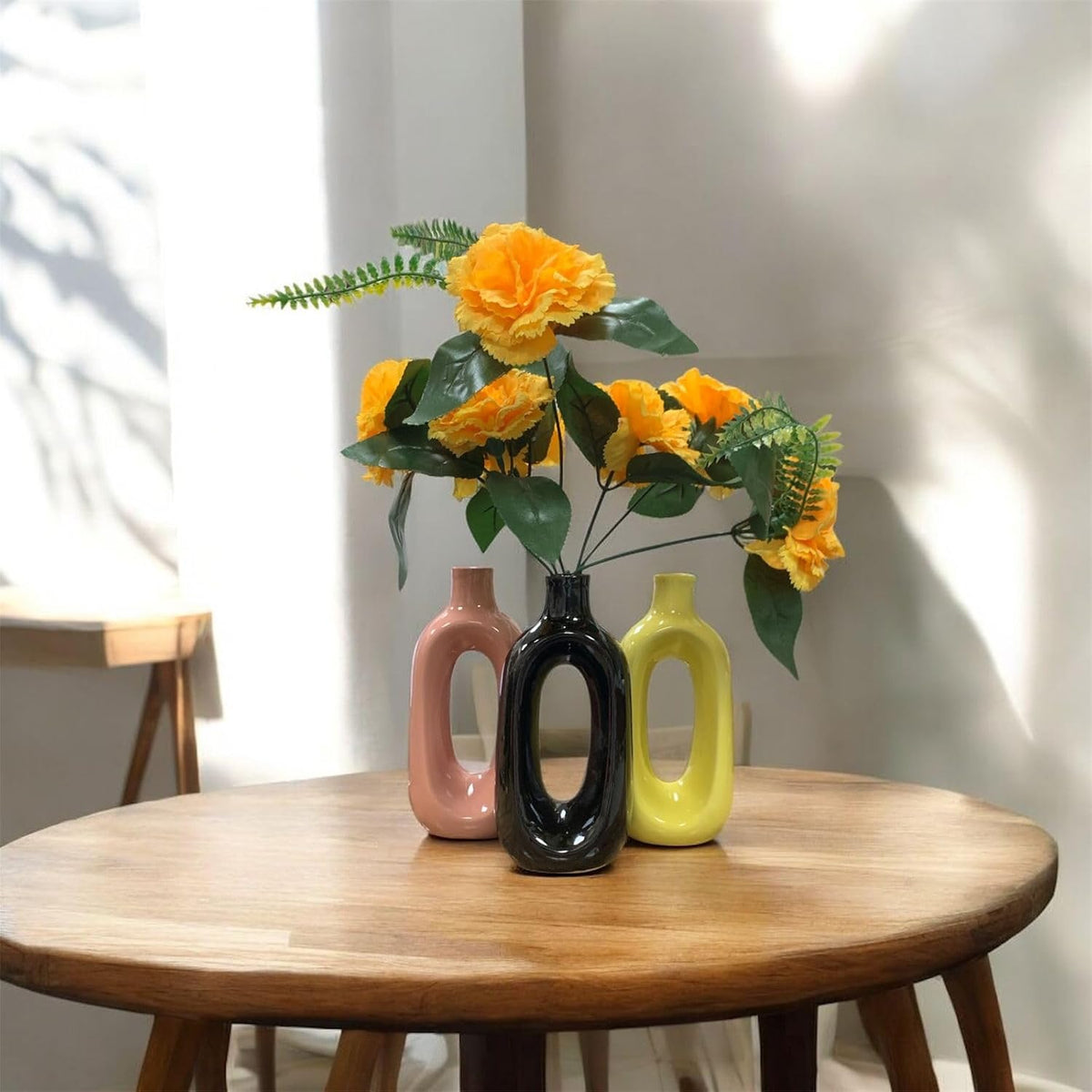 VIBHSA Beautiful Ceramic Decorative Vases with Unique Quality for Home Decor, Center Table