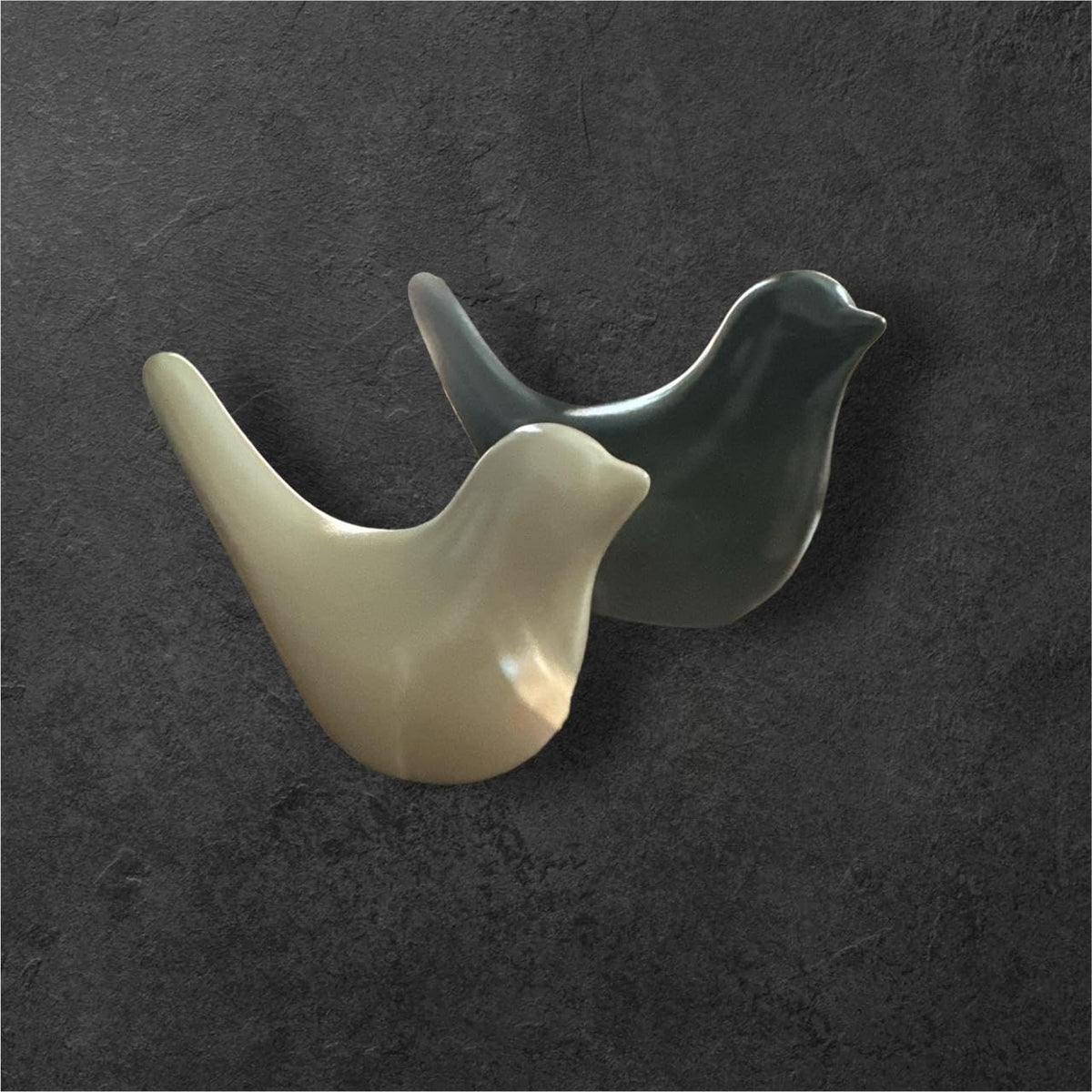VIBHSA Ceramic Birds Showpiece for Modern Home Decor Shelves, Small Birds Statues for Living Room