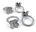 Flower Napkin Rings Set of 4 (Rustic Flower)