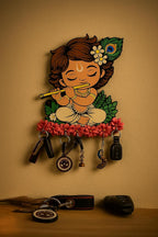 VIBHSA Key Holder for Home Decor Stylish - Wooden Key Holder for Home/Office Decor/Key Hanger for Wall Decor