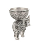 Metal Elephant Dry Fruit Bowl Showpiece, Pack of 1