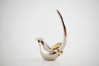 Bird Figurines for Home Decor,Living Room, Bedroom, Office Desk, Cabinets (Silver Finish)