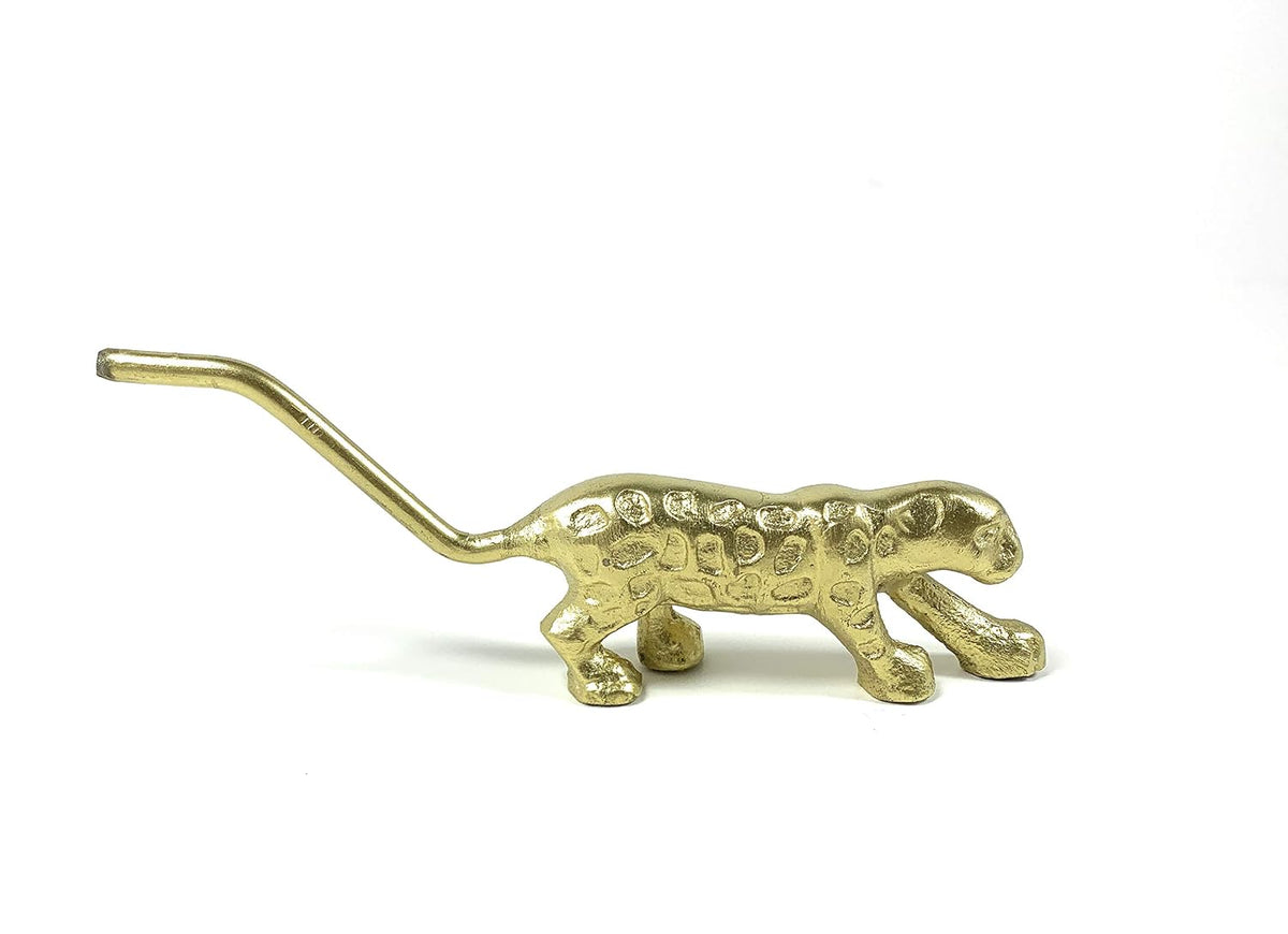 VIBHSA Handcrafted Collectible Figurine Golden Cheetah (Rustic Finish)