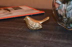 VIBHSA Handcrafted Bluebird of Happiness Home Decor Accents Collectible Bird Figurines Symbols of Health & Happiness (Golden)
