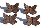 VIBHSA Butterfly Napkin Rings Set of 4 (Copper Antique)