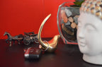 VIBHSA Handcrafted Bird Ring Holder Wedding Engagement Ring Holders for Jewelry (Golden)