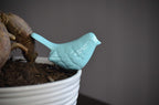 VIBHSA Handcrafted Bluebird of Happiness Home Decor Accents Collectible Bird Figurines Symbols of Health & Happiness (Sea Green)