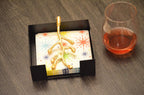 VIBHSA Golden Olive Bud Design Handcrafted Decorative Napkin Holder for Tables