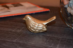 VIBHSA Handcrafted Bluebird of Happiness Home Decor Accents Collectible Bird Figurines Symbols of Health & Happiness (Golden)